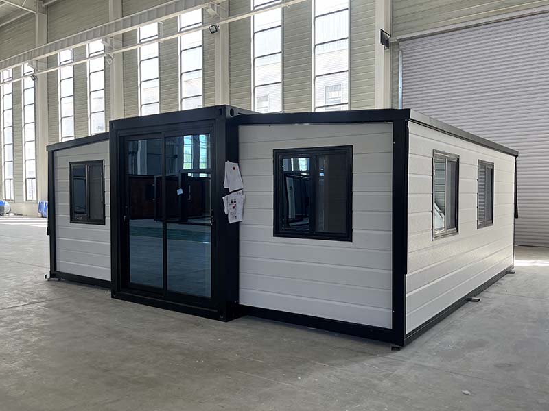 Produkteinführung des 20 Fuß geneigten Dachs der Doppelflügel-Expansionsbox
